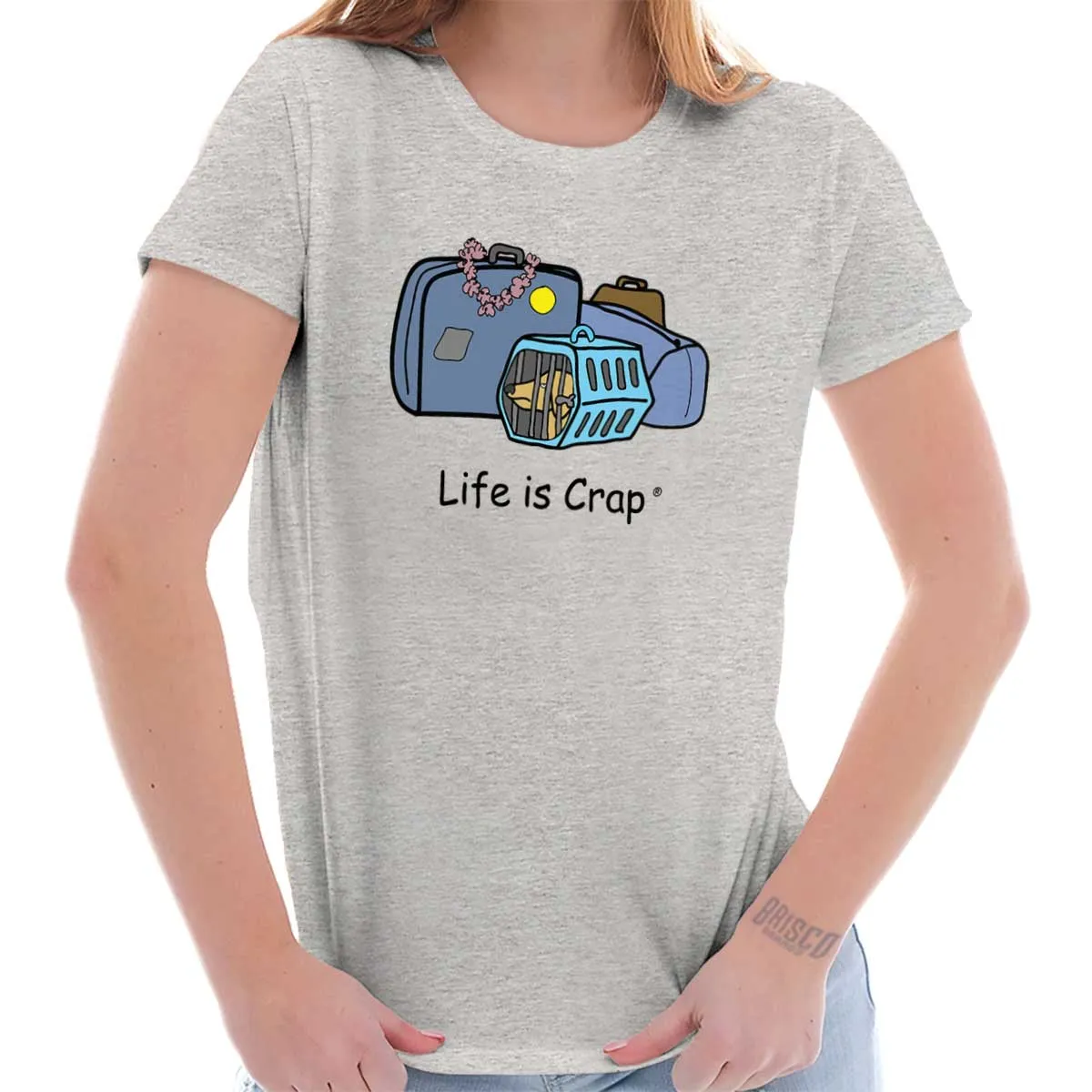Dog Carrier Ladies T-Shirt