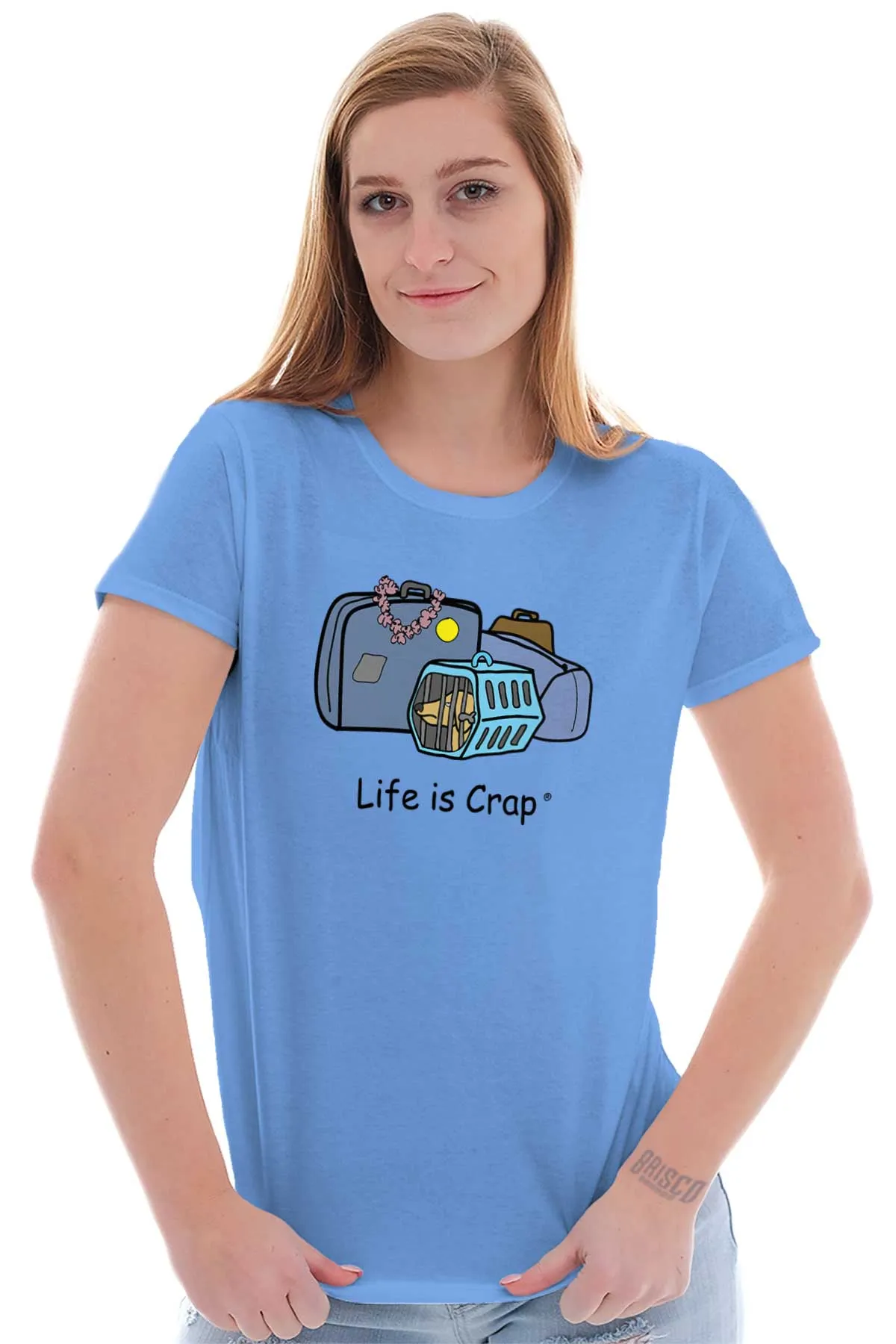 Dog Carrier Ladies T-Shirt