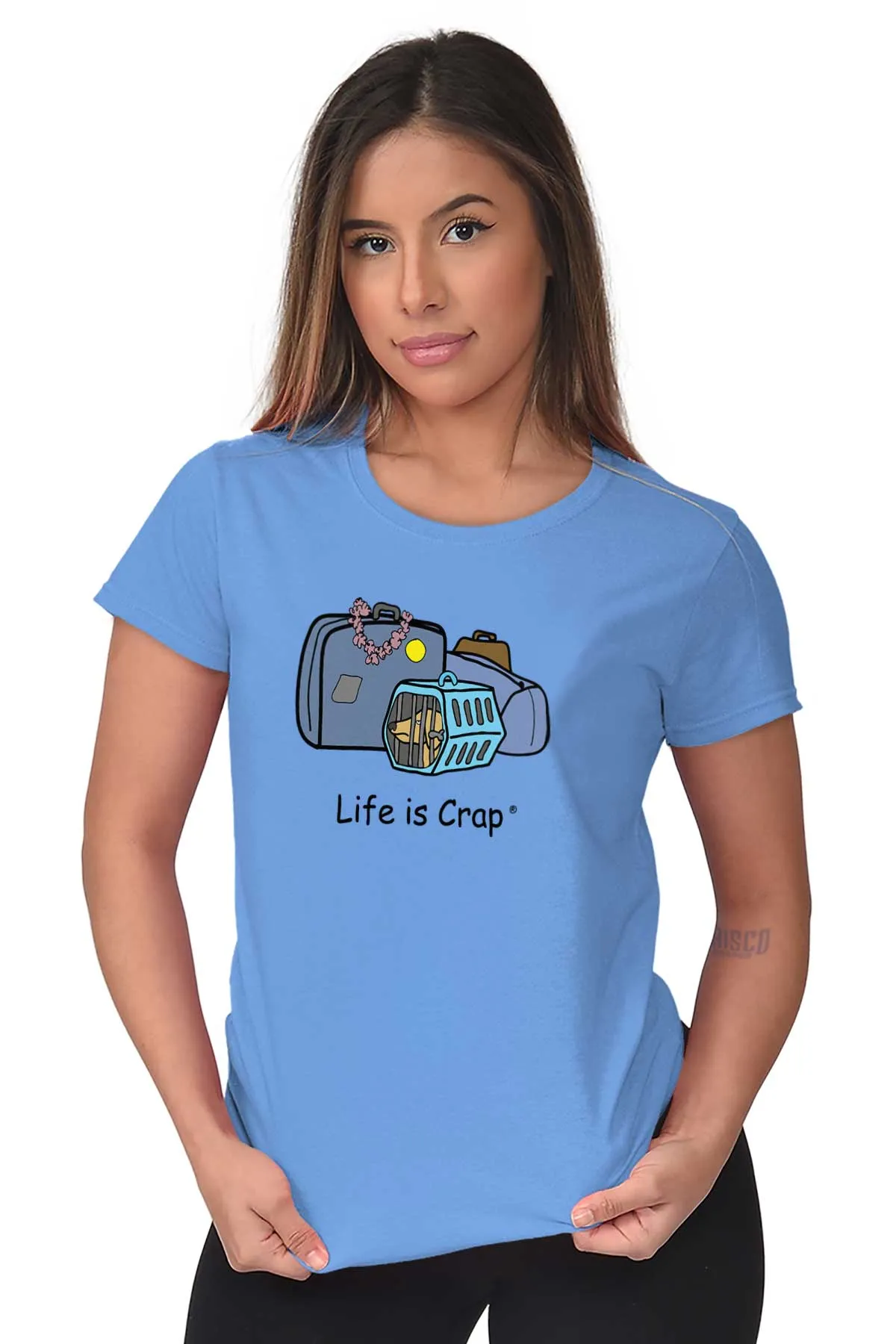 Dog Carrier Ladies T-Shirt