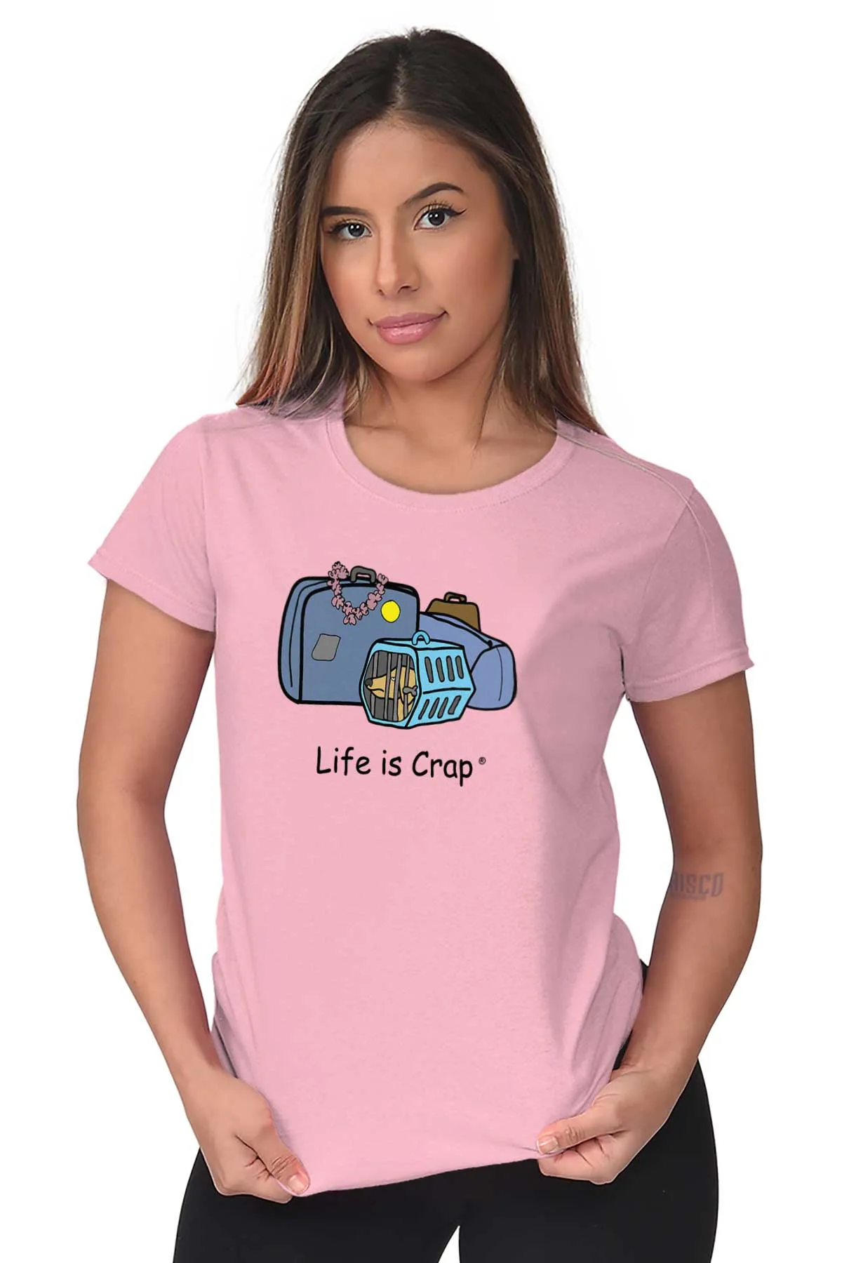 Dog Carrier Ladies T-Shirt