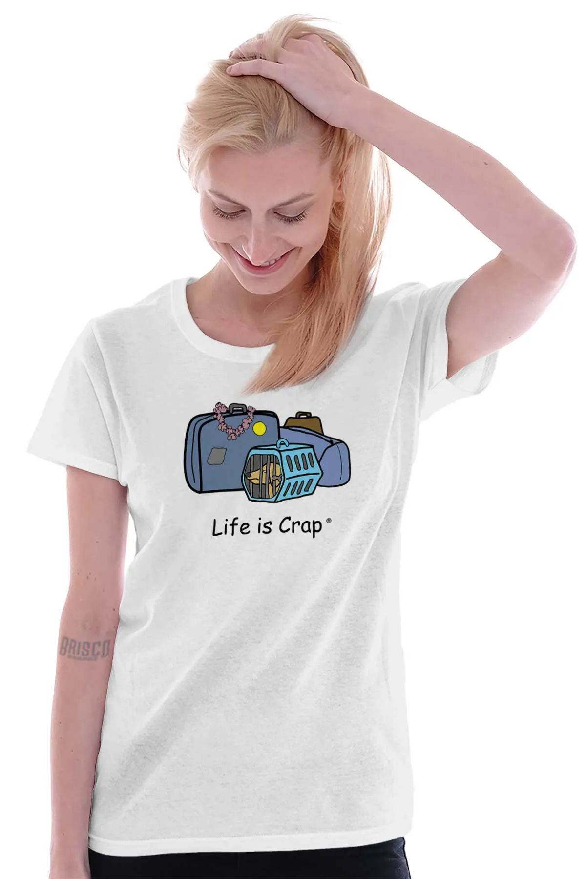 Dog Carrier Ladies T-Shirt