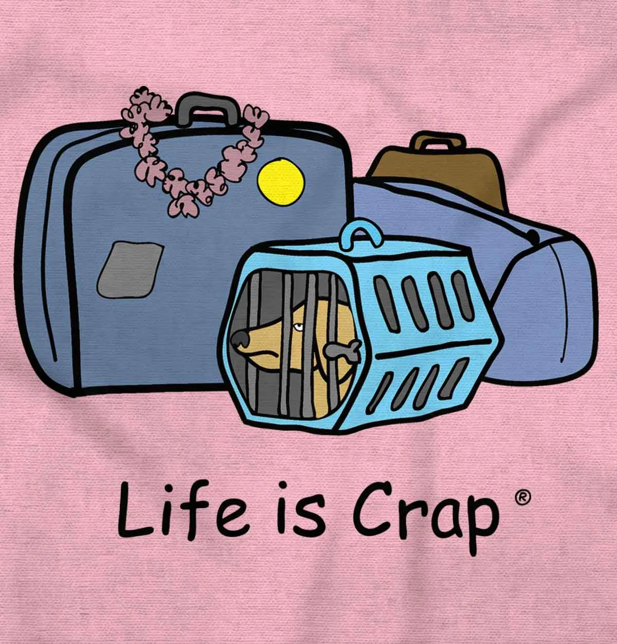 Dog Carrier Ladies T-Shirt