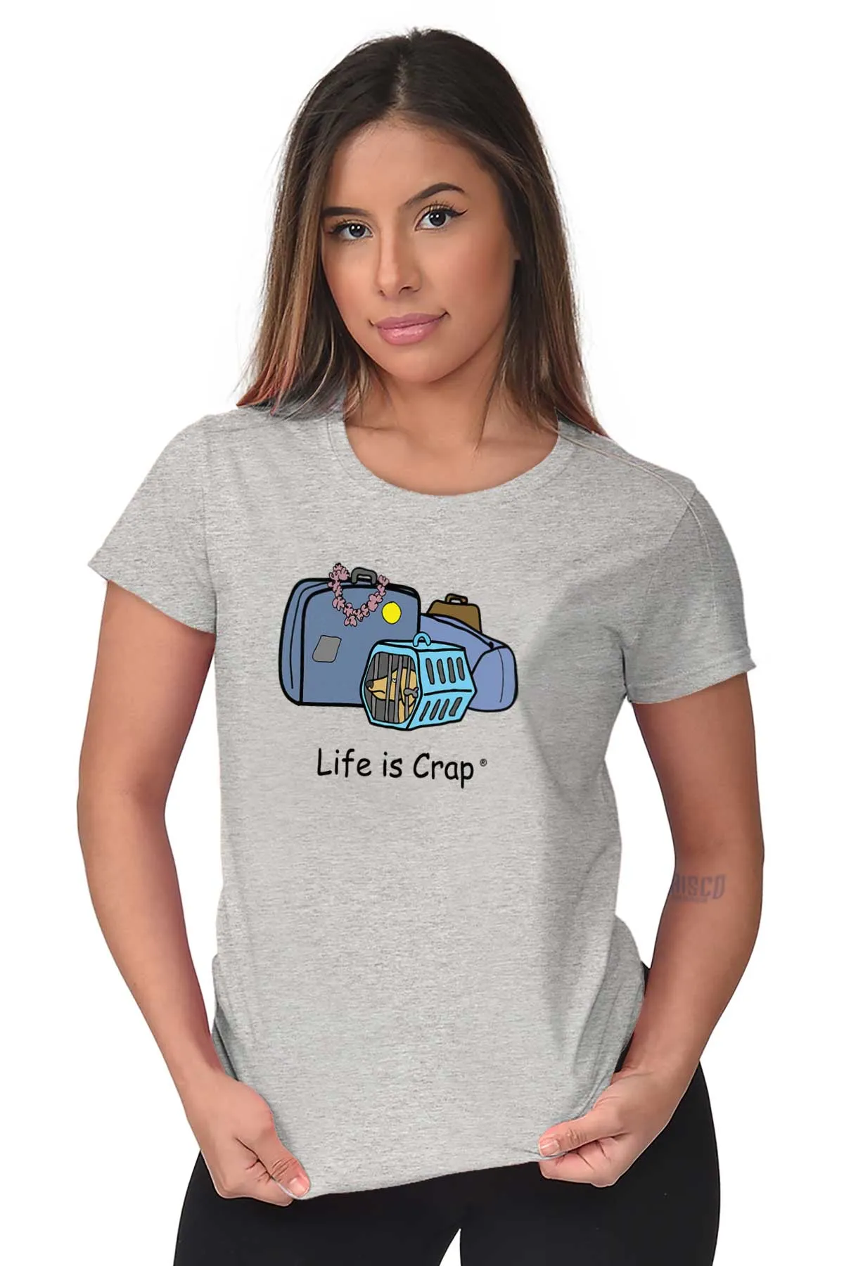 Dog Carrier Ladies T-Shirt
