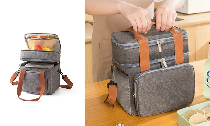 Double Layer Insulated Outdoor Picnic Bag