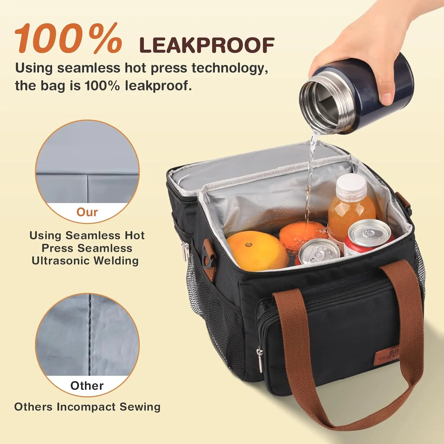 Double Layer Insulated Outdoor Picnic Bag