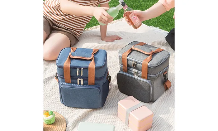 Double Layer Insulated Outdoor Picnic Bag