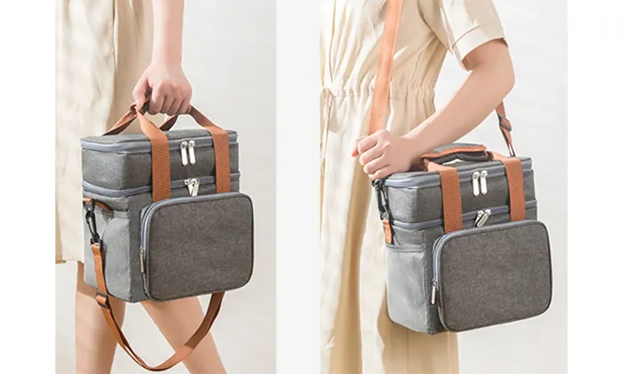 Double Layer Insulated Outdoor Picnic Bag