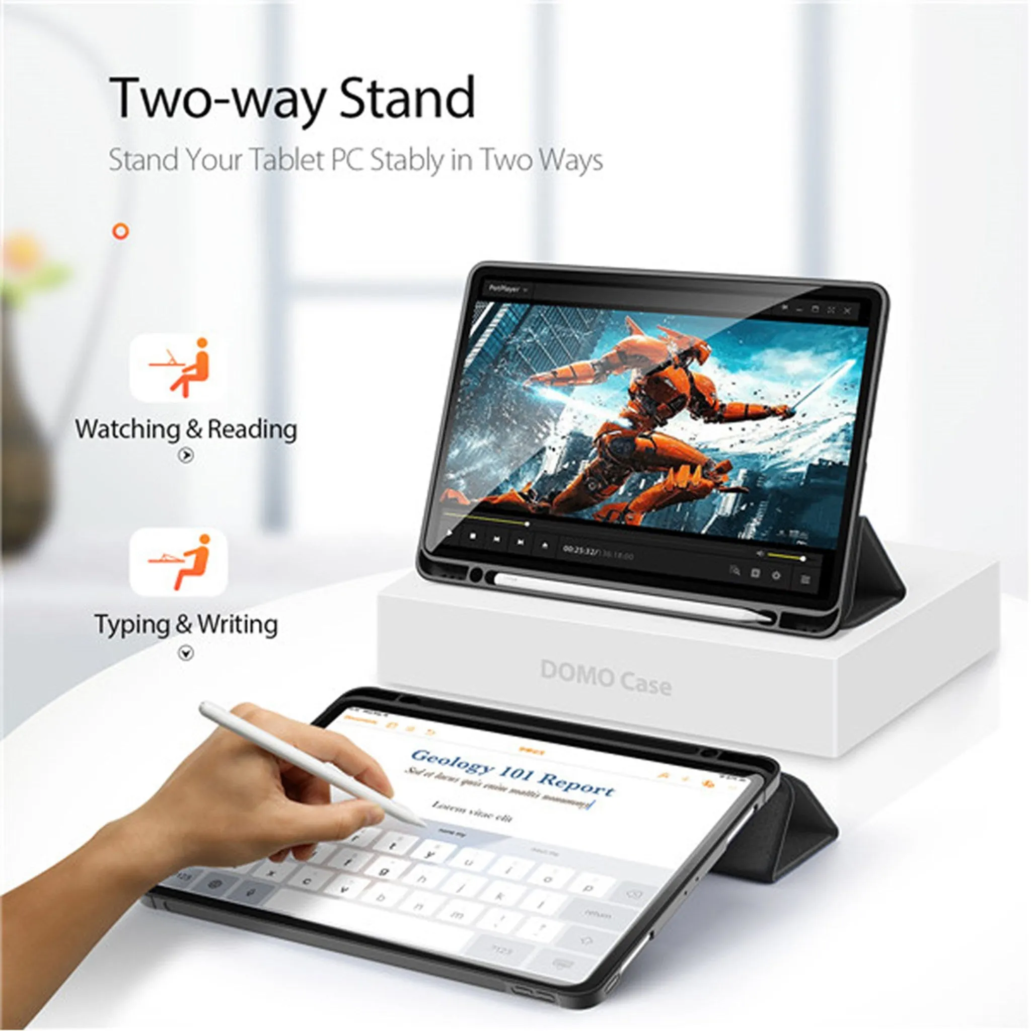 Dux Ducis Domo for Apple iPad Pro 11 (2020) (With Apple Pencil Holder) - Black