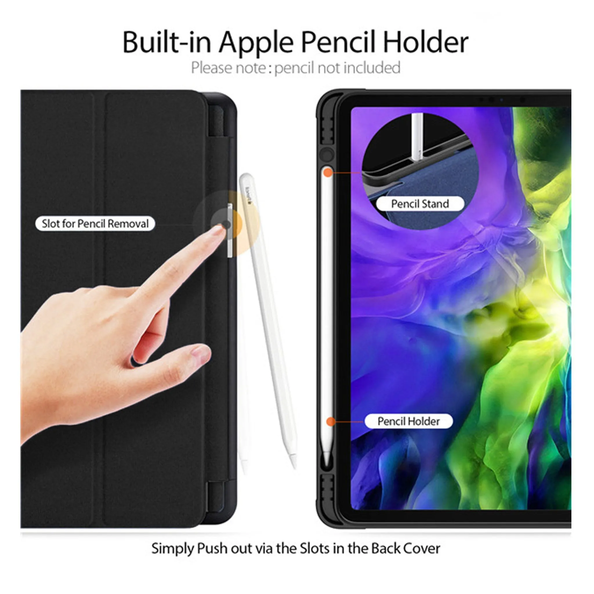 Dux Ducis Domo for Apple iPad Pro 11 (2020) (With Apple Pencil Holder) - Black