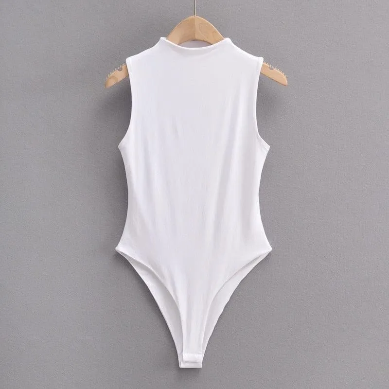 Elegant Sleeveless Bodysuit