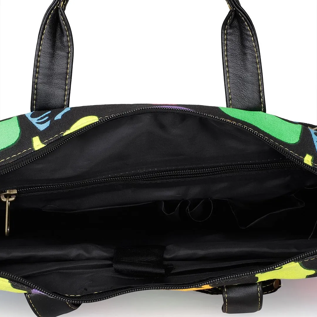 Enigma Laptop Handbag - Faces