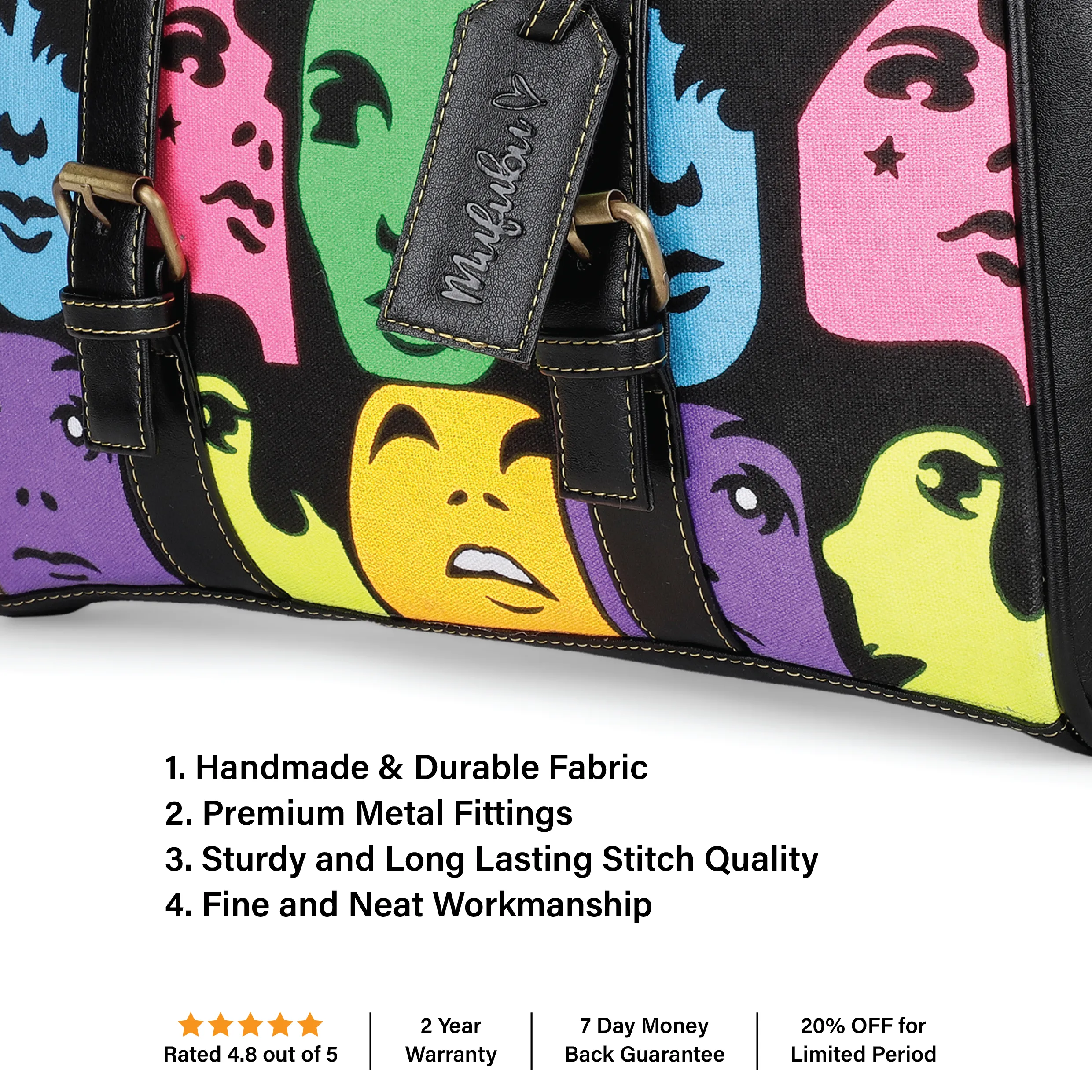 Enigma Laptop Messenger Bag - Butterfly