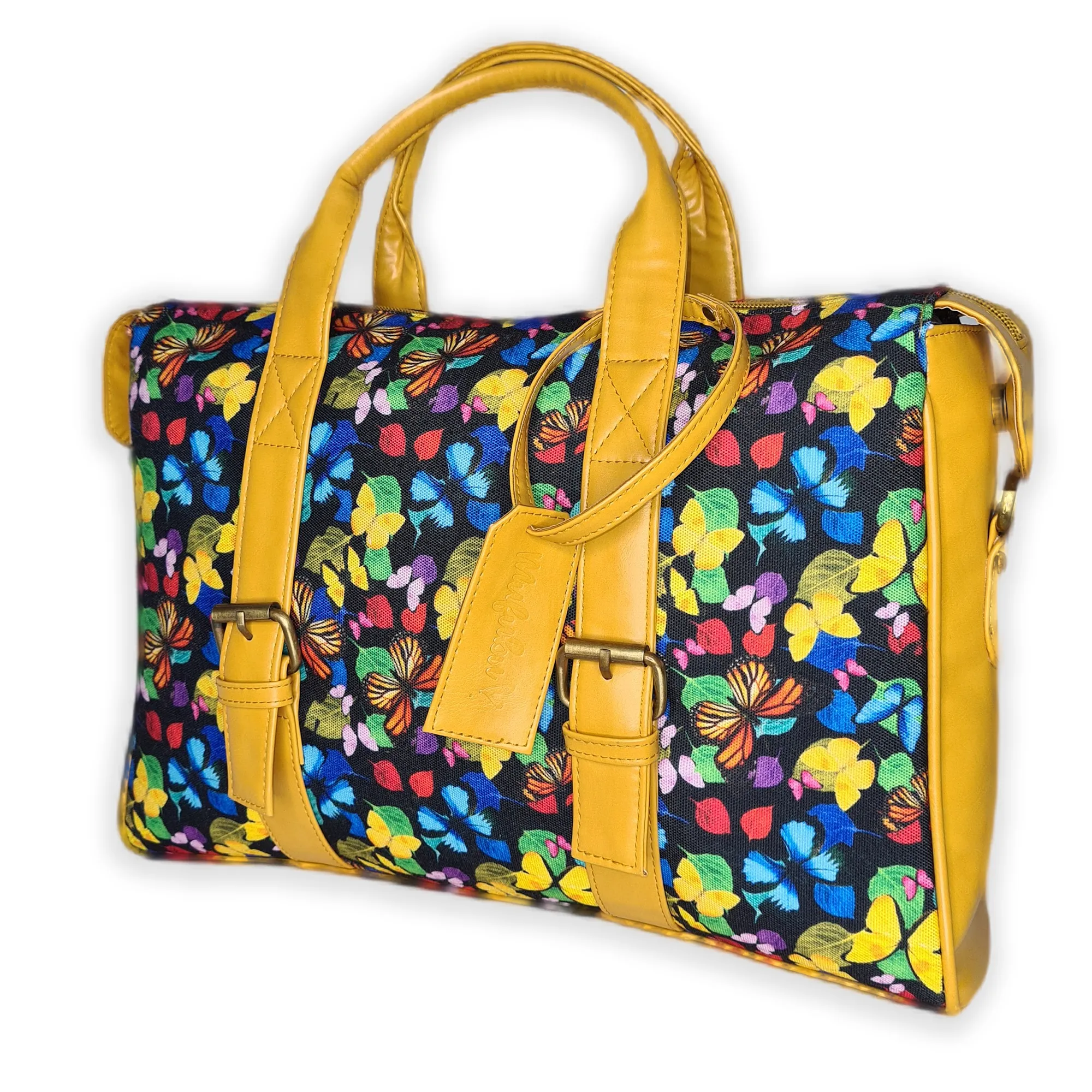 Enigma Laptop Messenger Bag - Butterfly
