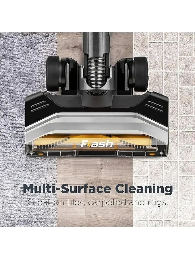 Eureka Flash Lightweight Stick Vacuum Cleaner, 15KPa Powerful Suction, 2 in 1 Corded Handheld Vac for Hard Floor and Carpet, Black