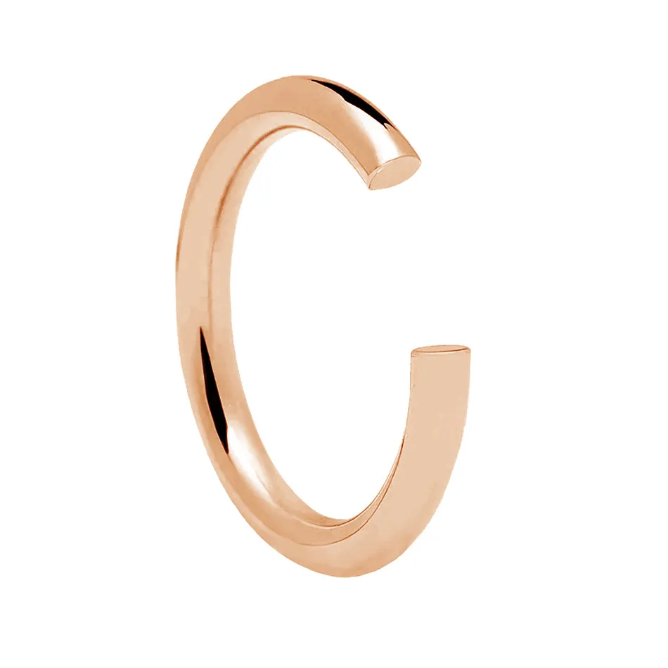 FJ0221 925 Sterling Silver Core Open Ring