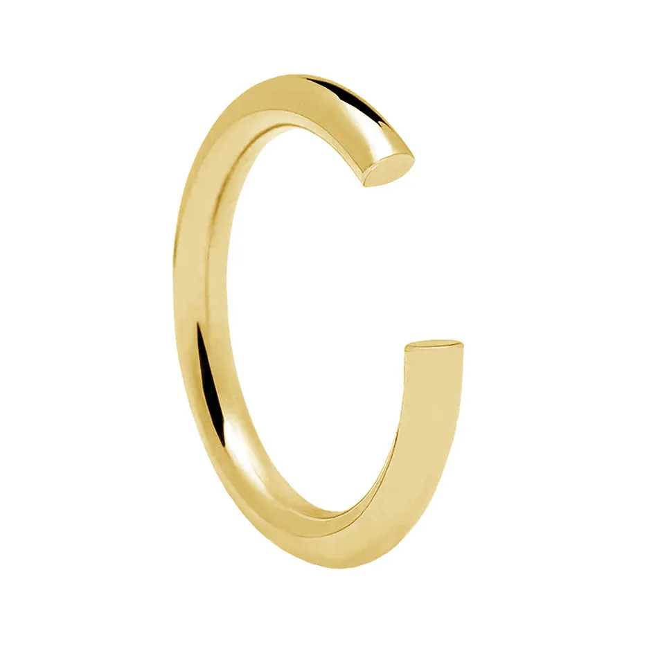 FJ0221 925 Sterling Silver Core Open Ring