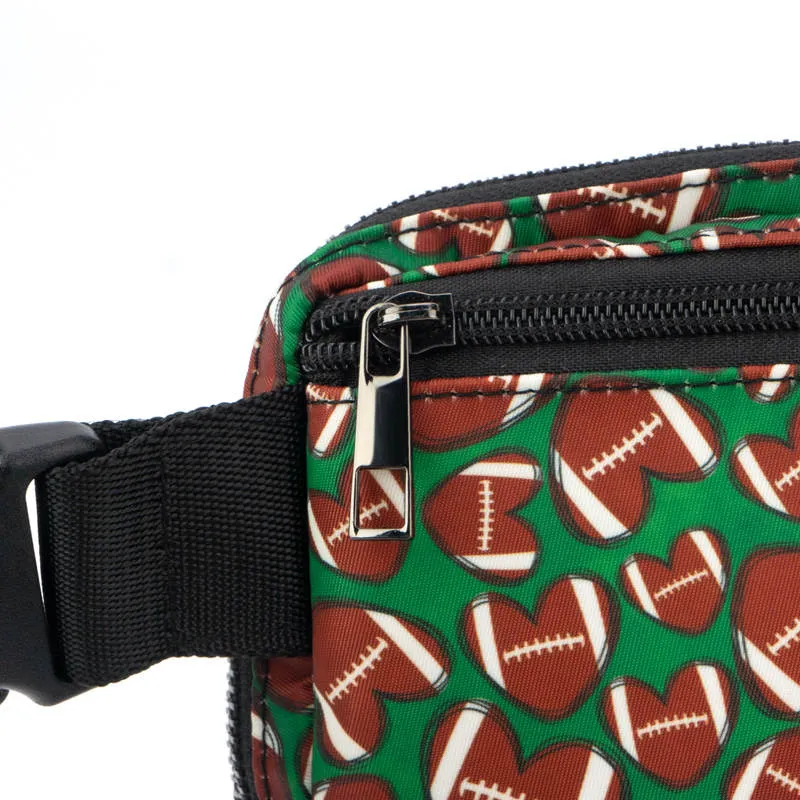 Football Hearts Easy Carry Belt Bag