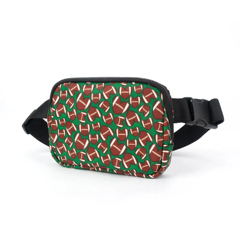 Football Hearts Easy Carry Belt Bag