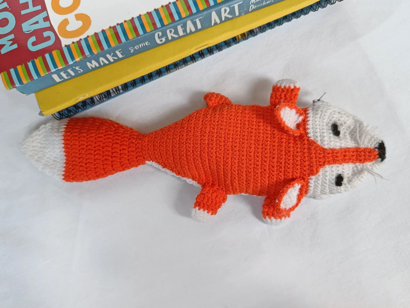 Fox Crochet Pencil Case