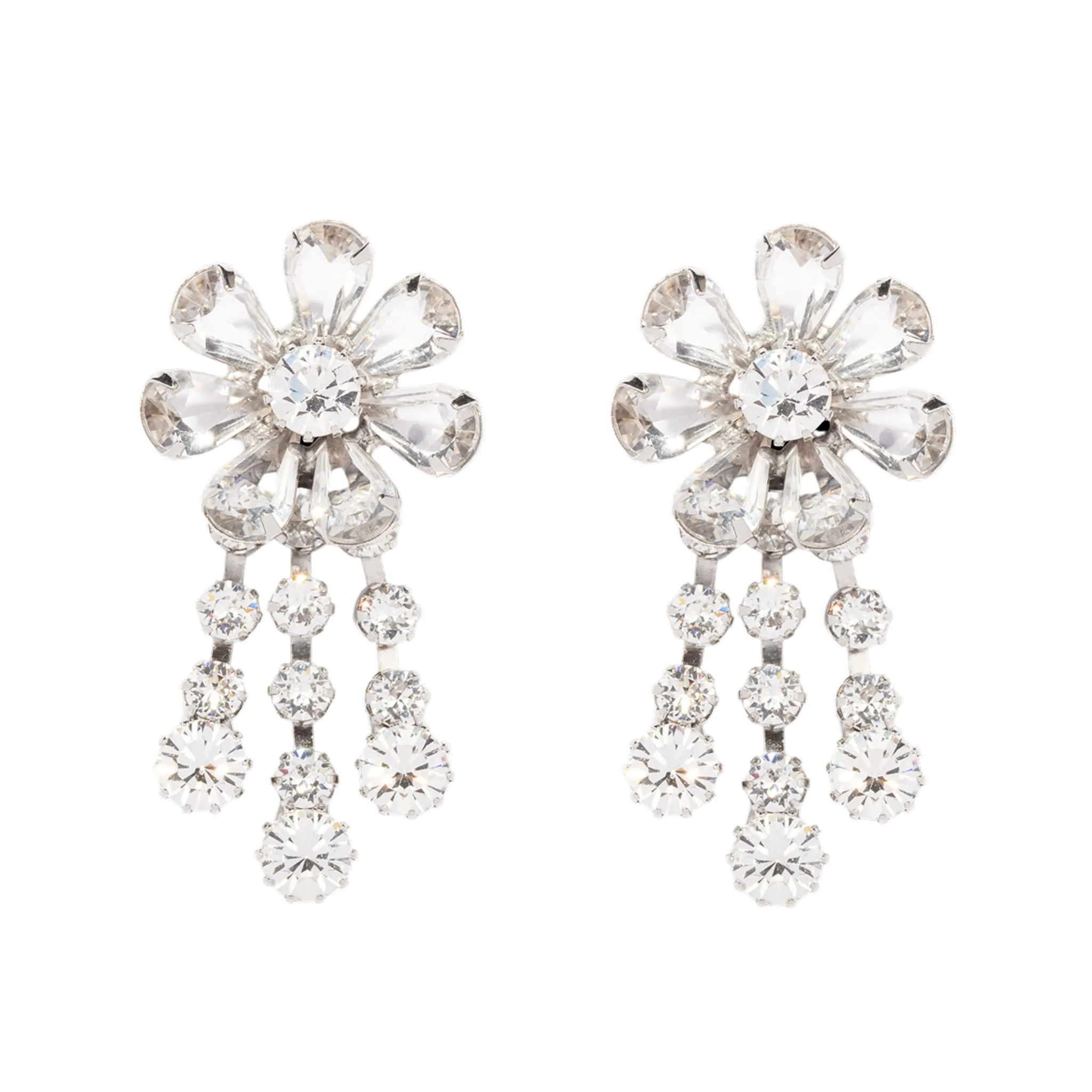 Frances Earrings in Crystal