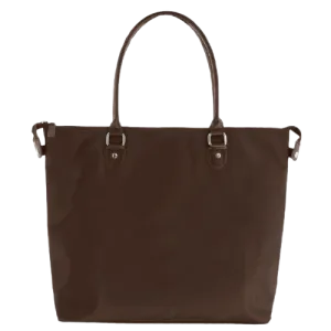 GABEE LEATHER BETH OVERNIGHT TOTE BROWN