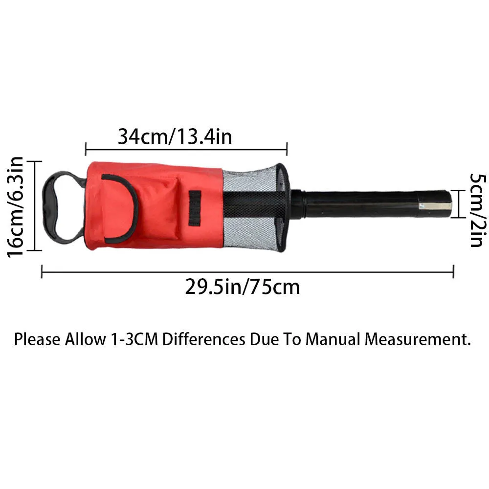 Golf Ball Retriever Portable Pocket Pick-up Shag Bag