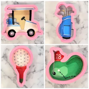 Golf Cookie Cutter BUNDLE