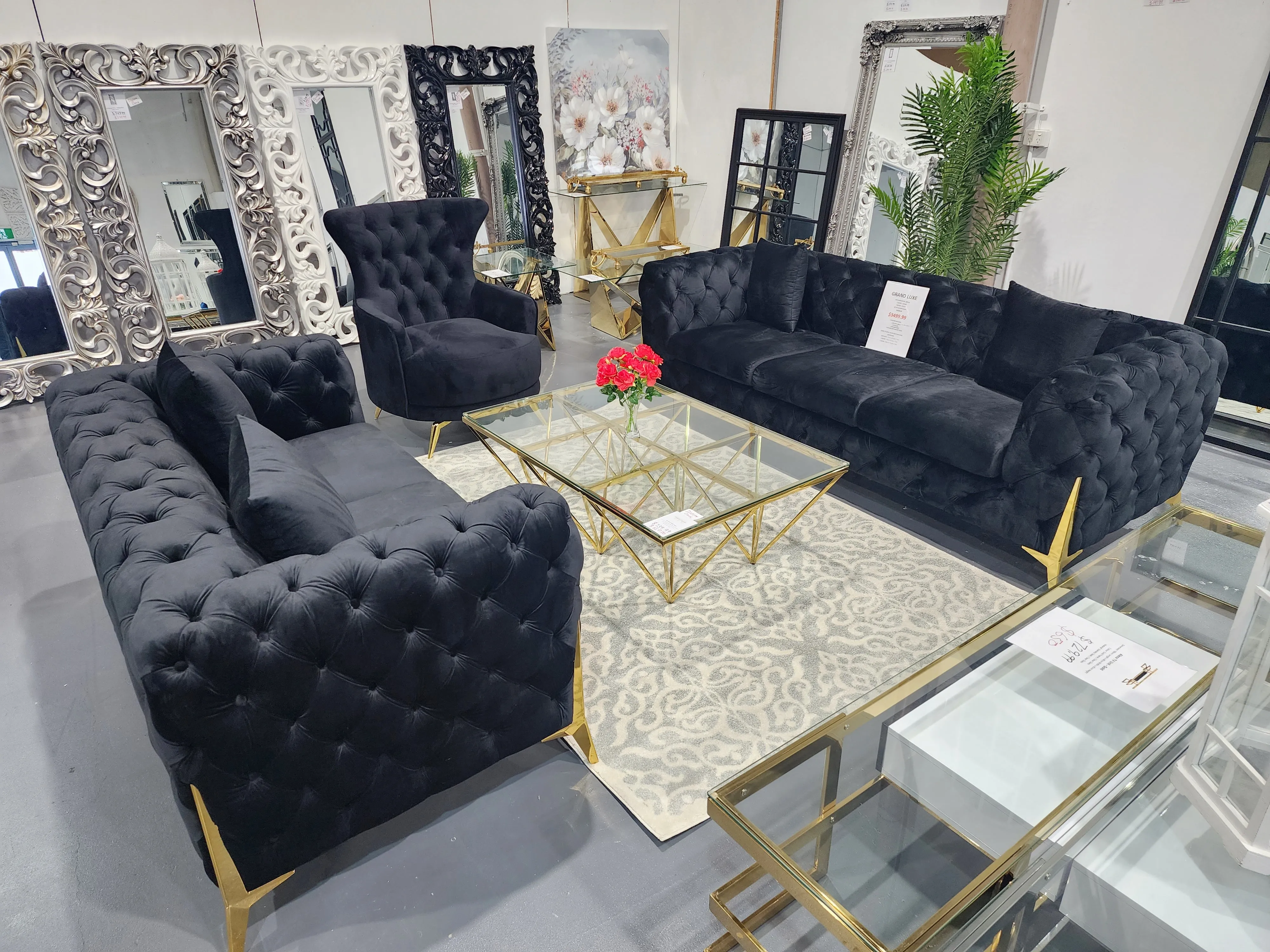 GRAND Tufted Range Lounge Set - 5 Colours Available