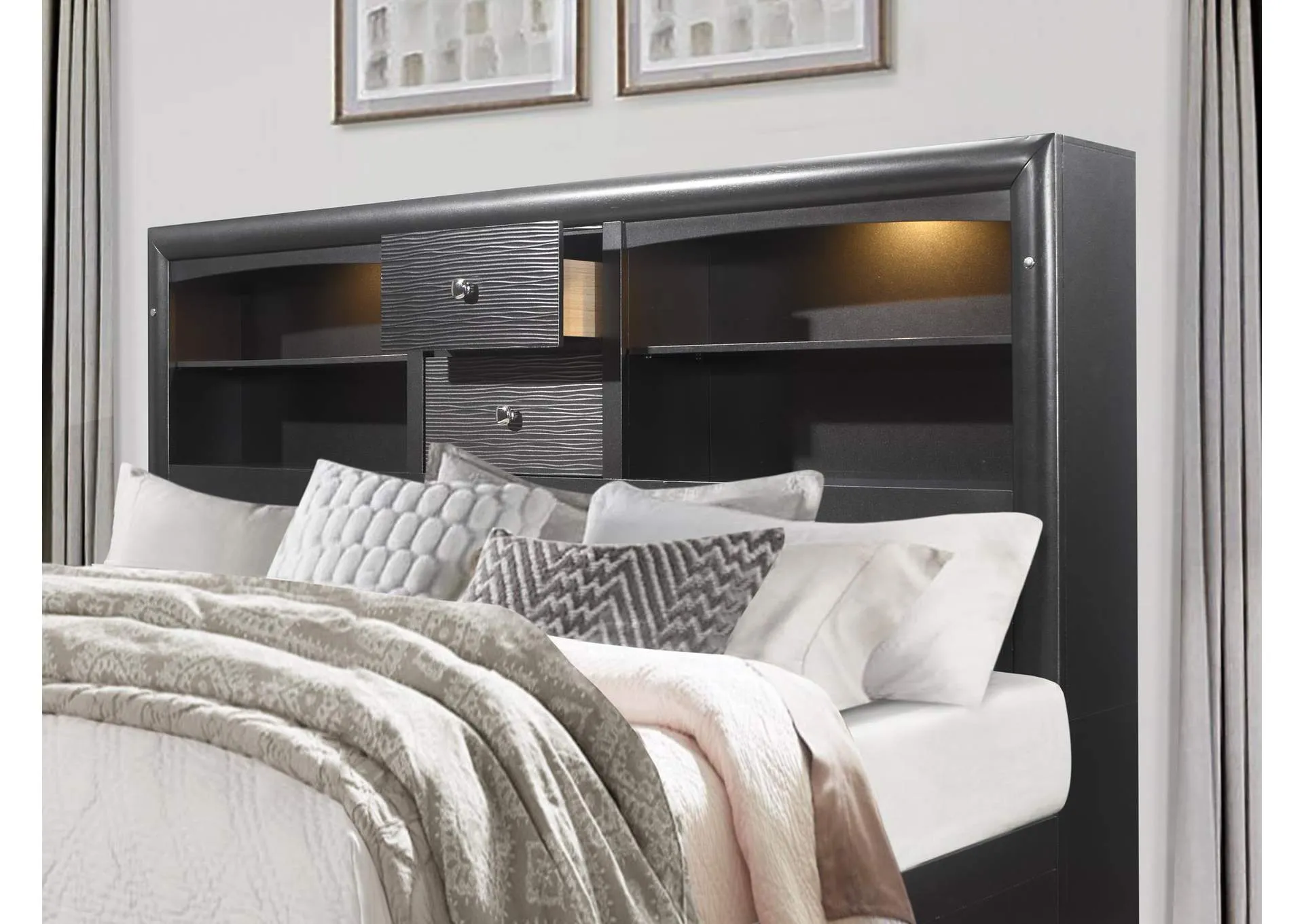 Grey Jordyn Queen Bed