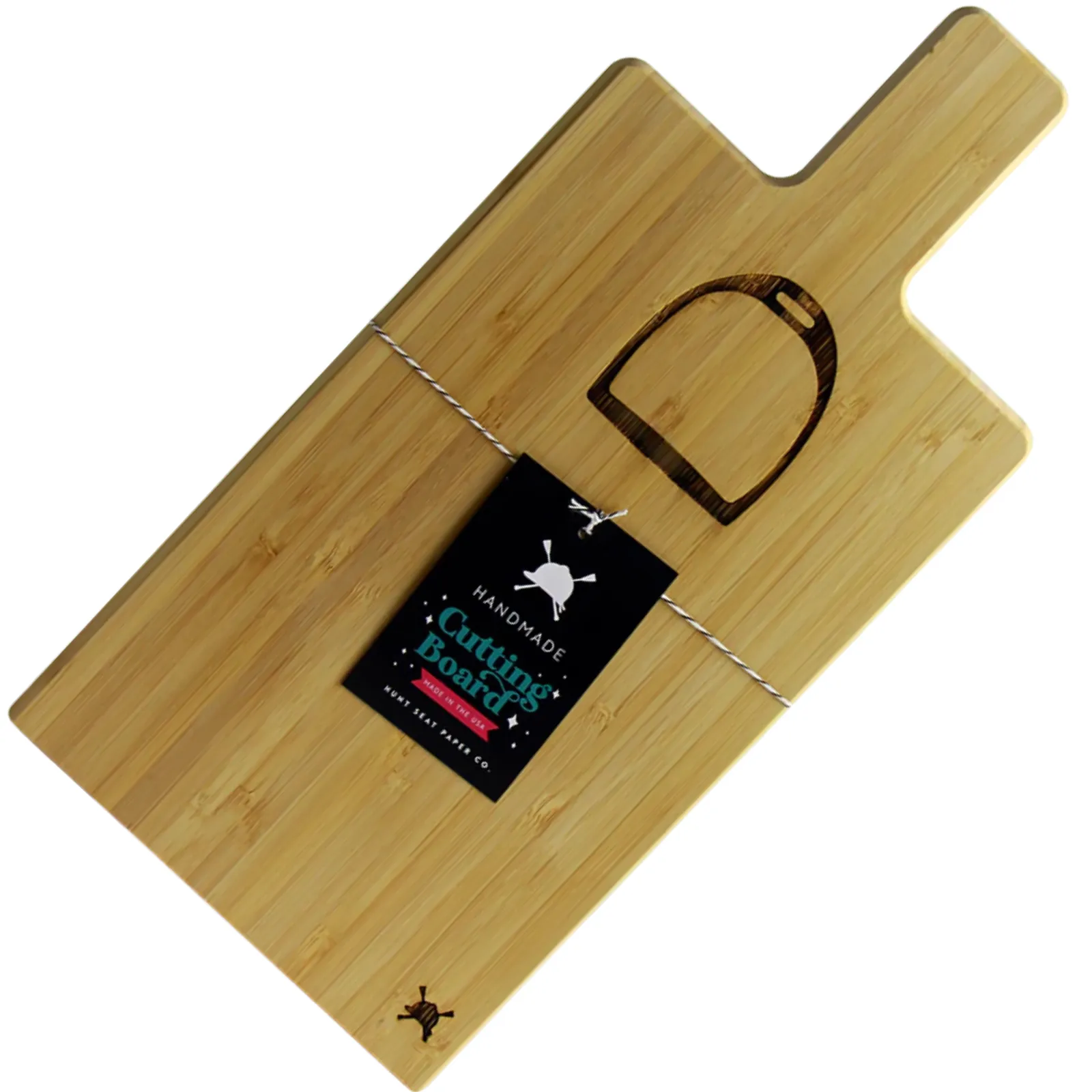 Hunt Seat Paper Co. Stirrup Bamboo Mini Charcuterie
