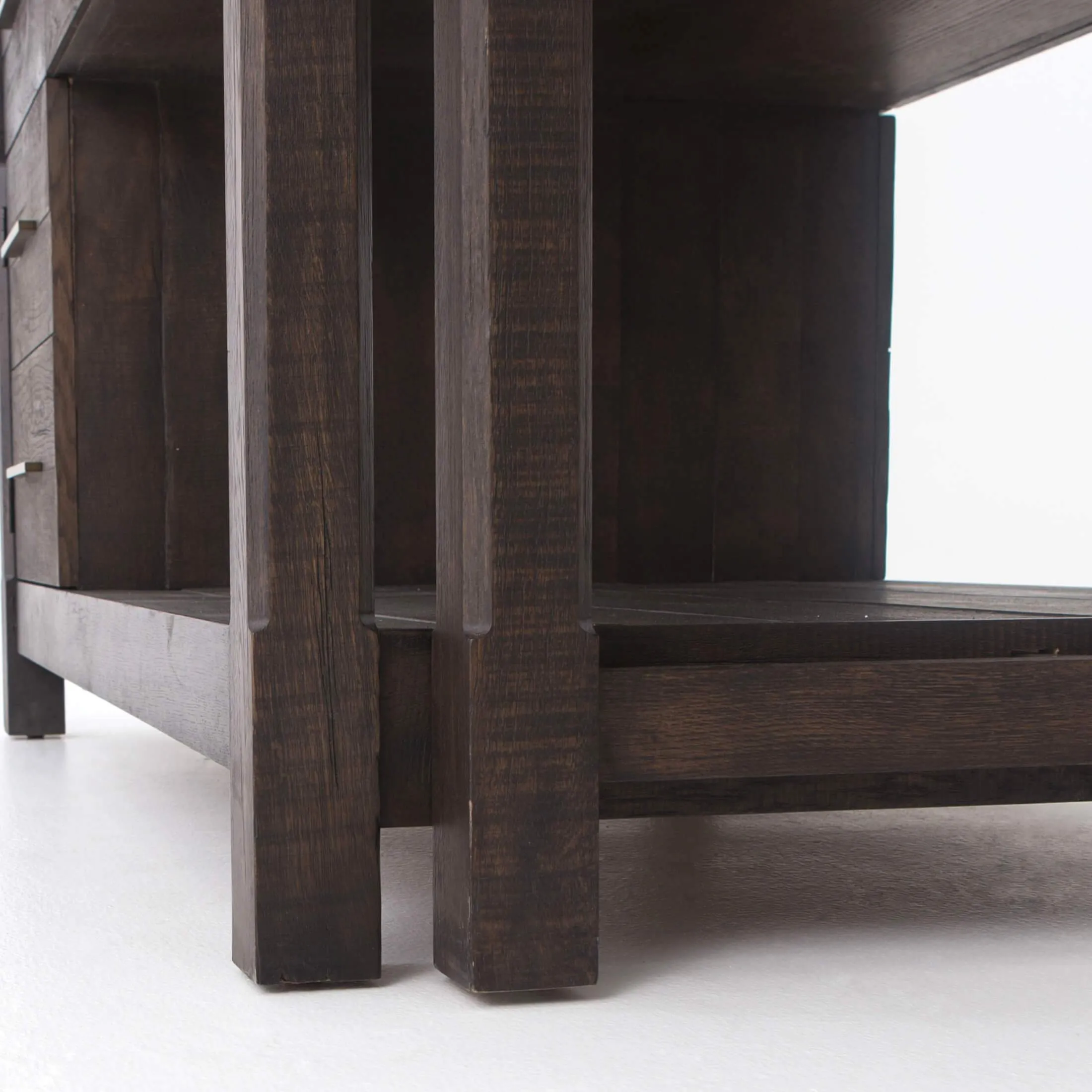 Ian Kitchen Island, Rubbed Black