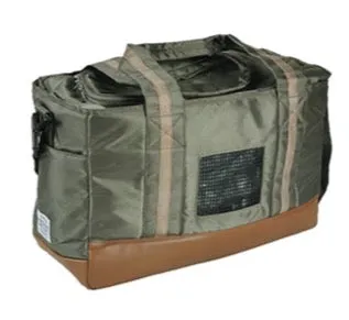 Japanese Brand Dog / Cat Carrier Cross Body Shoulder Bag - Navy / Olive