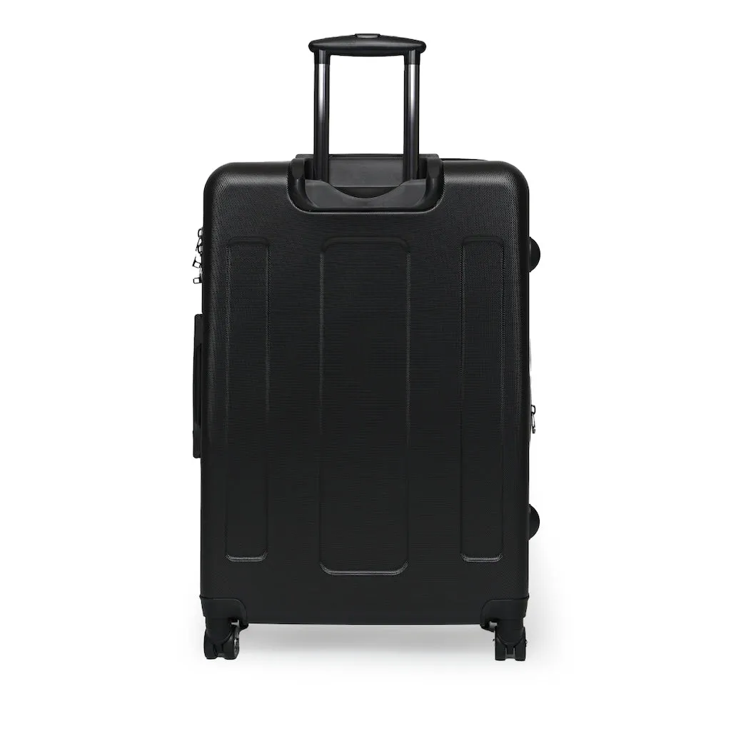 King YAHWEH Tetra - Carry-On Suitcase (Black & Fire Red)