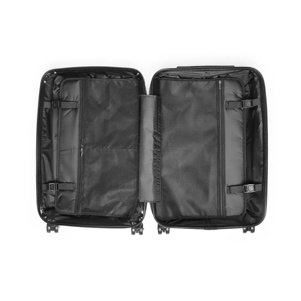 King YAHWEH Tetra - Carry-On Suitcase (Black & Fire Red)