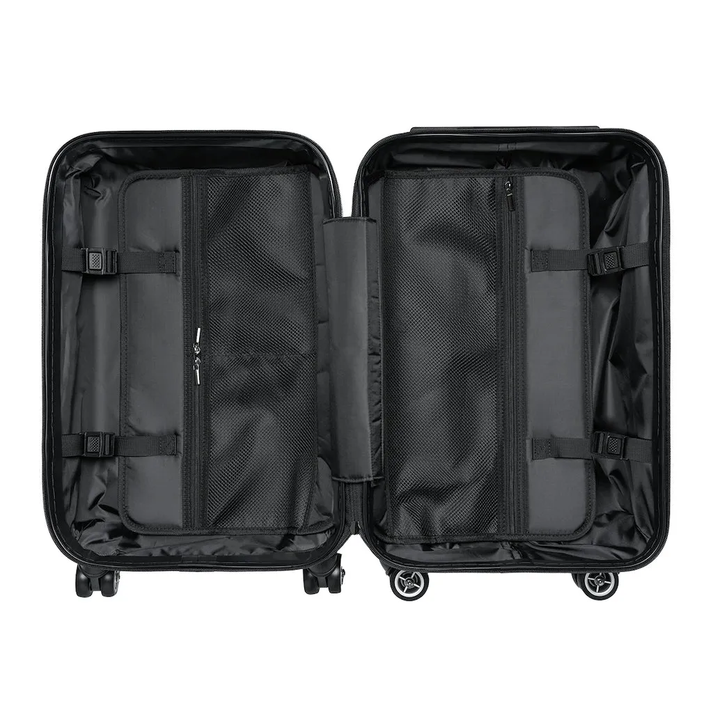 King YAHWEH Tetra - Carry-On Suitcase (Black & Fire Red)
