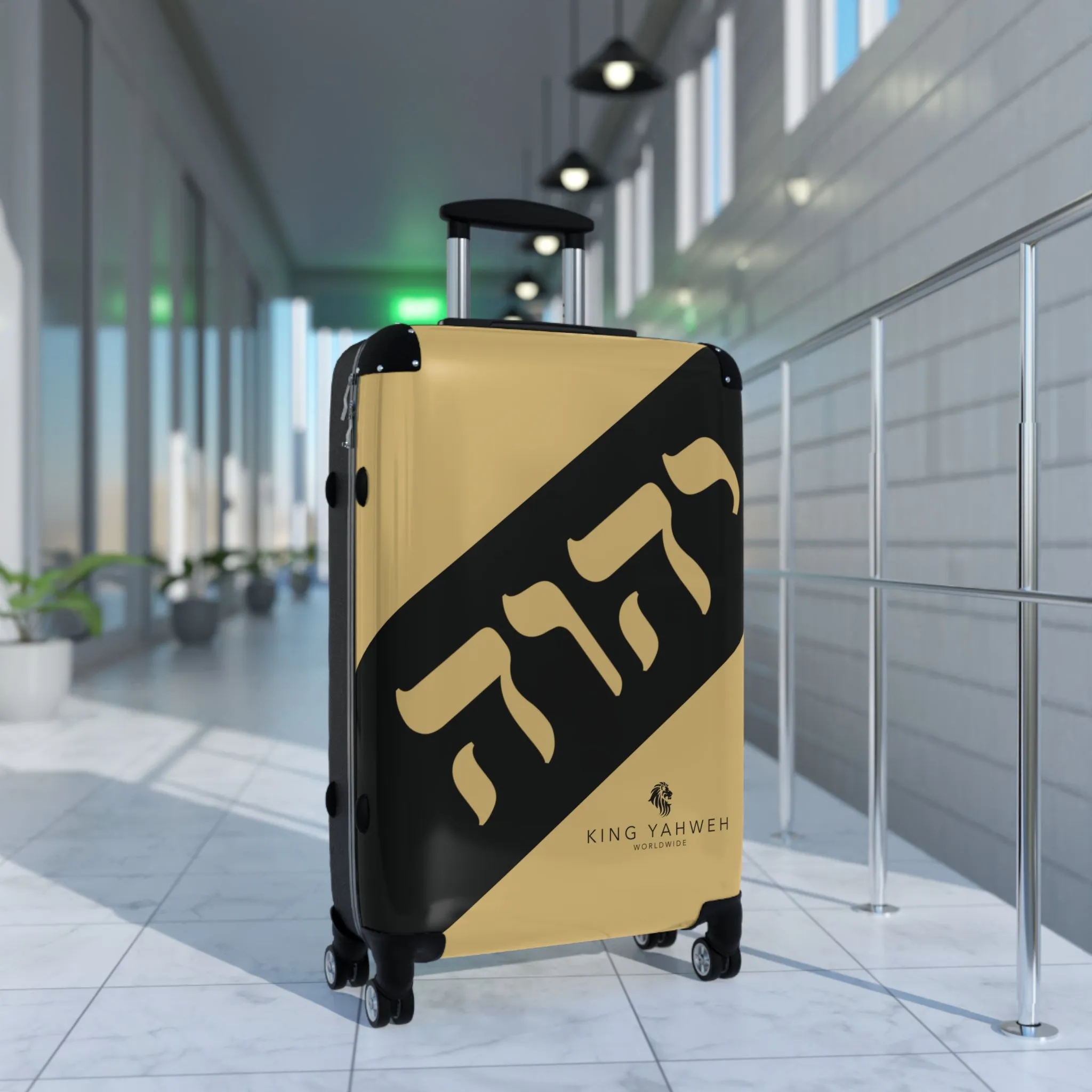 King YAHWEH Tetra Gold Suitcase