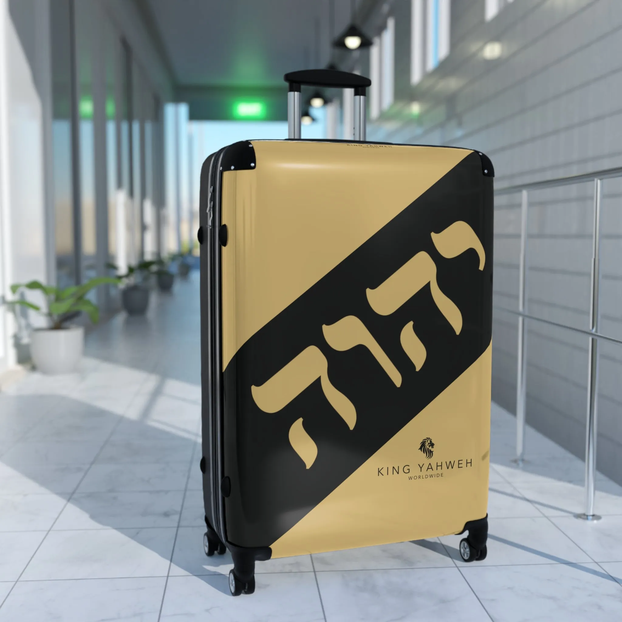 King YAHWEH Tetra Gold Suitcase
