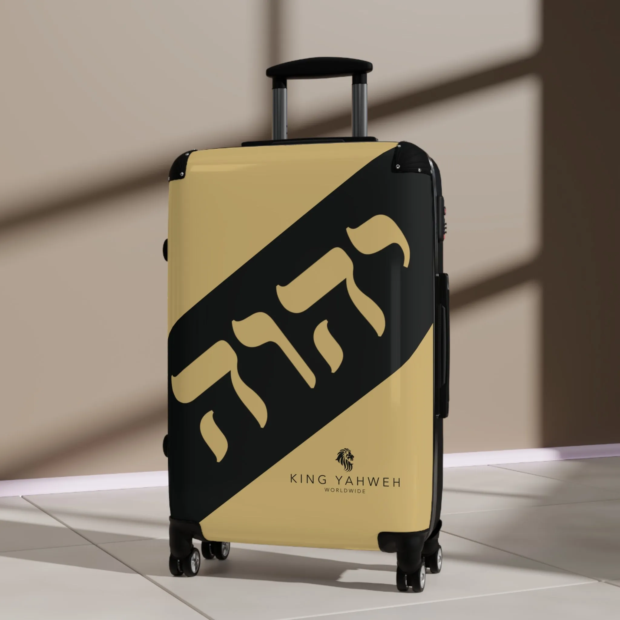 King YAHWEH Tetra Gold Suitcase