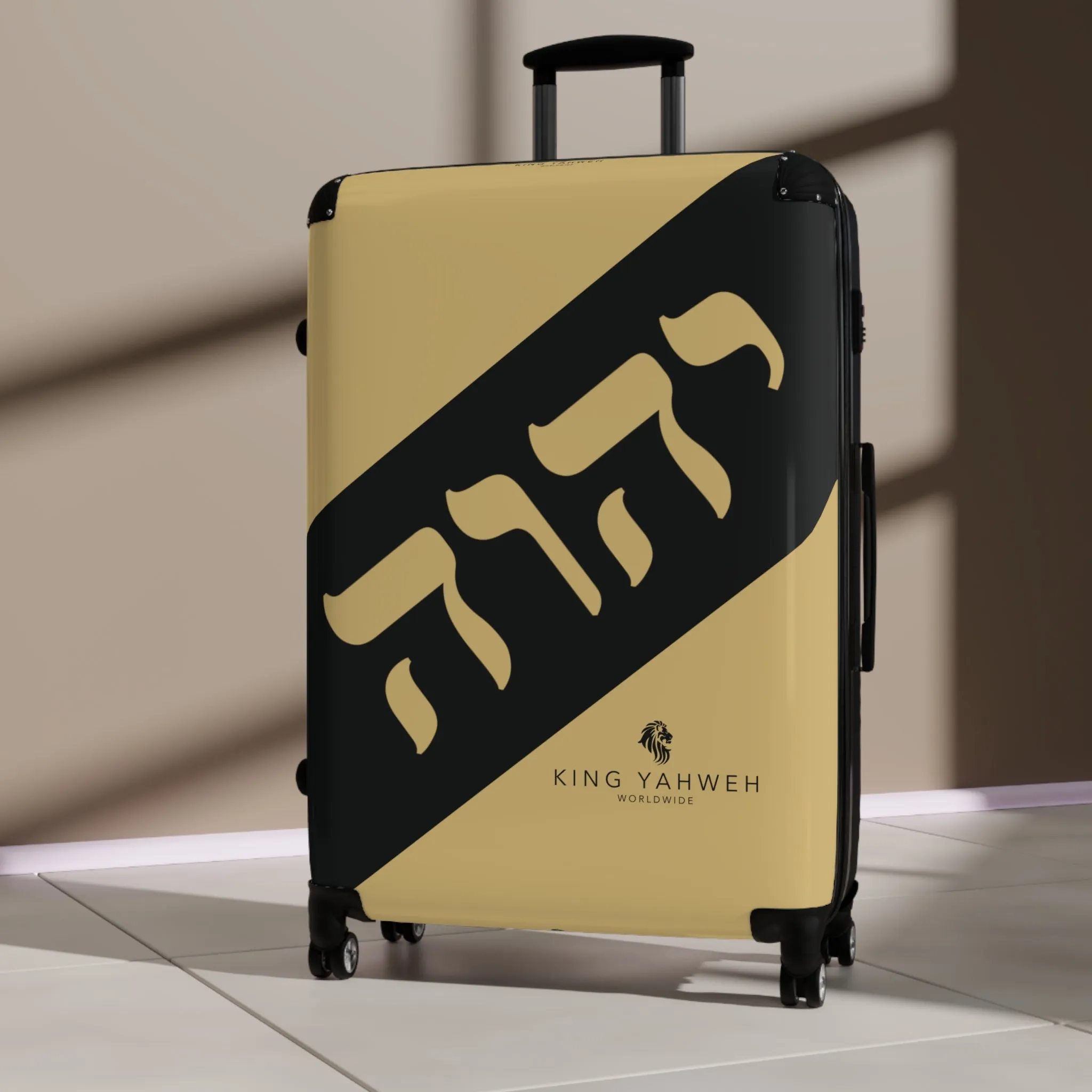 King YAHWEH Tetra Gold Suitcase