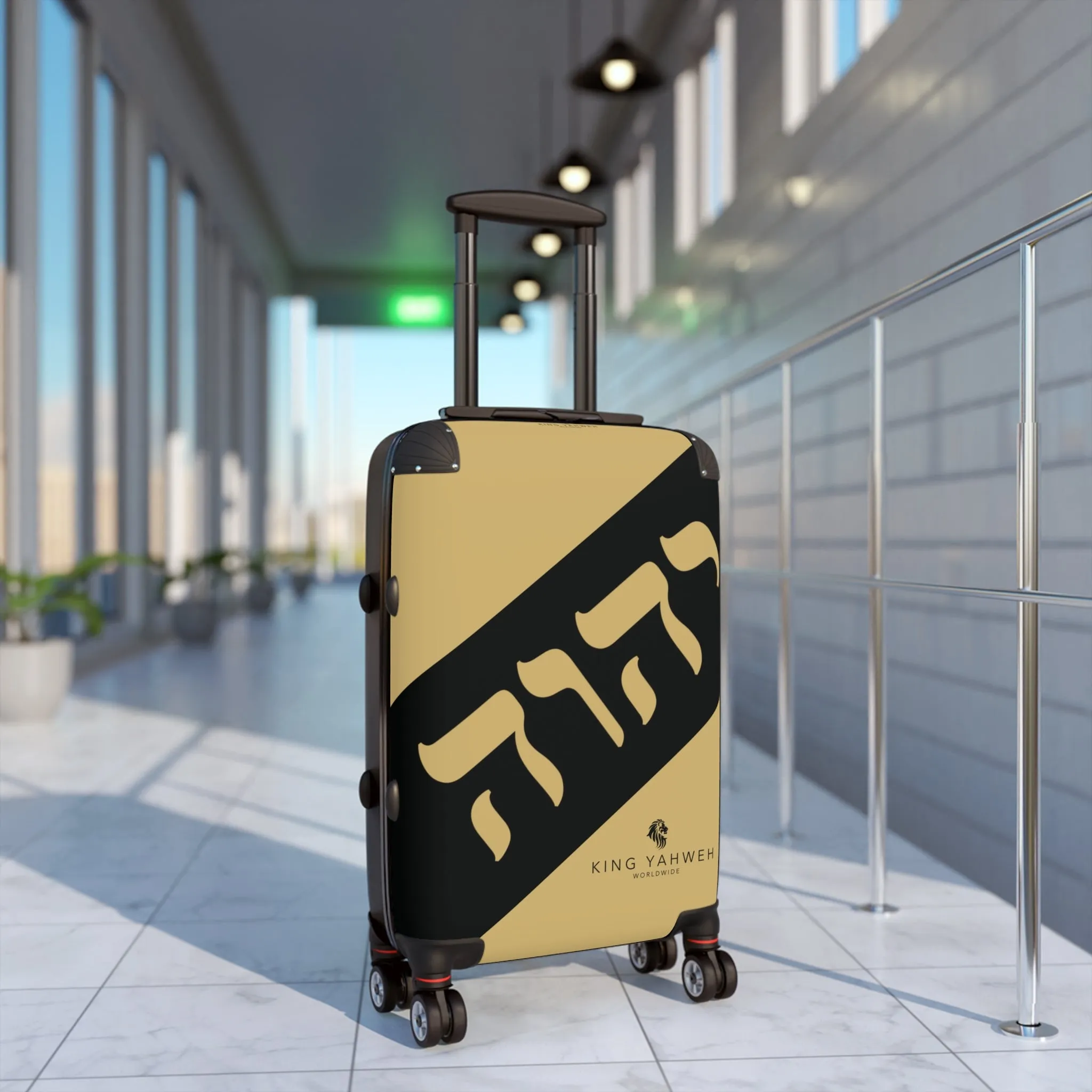 King YAHWEH Tetra Gold Suitcase