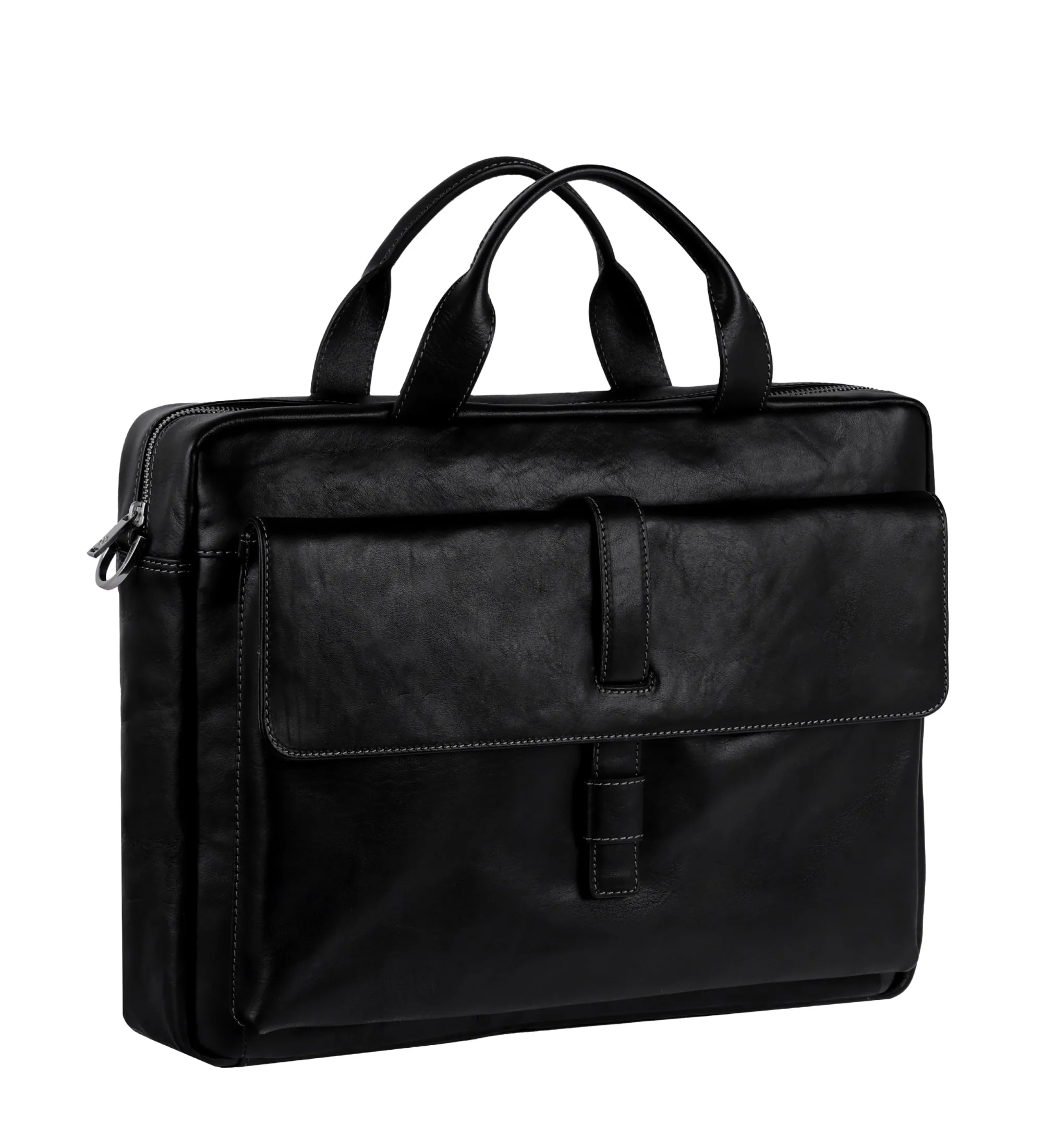 Large Leather Briefcase Laptop Bag - The Chateau