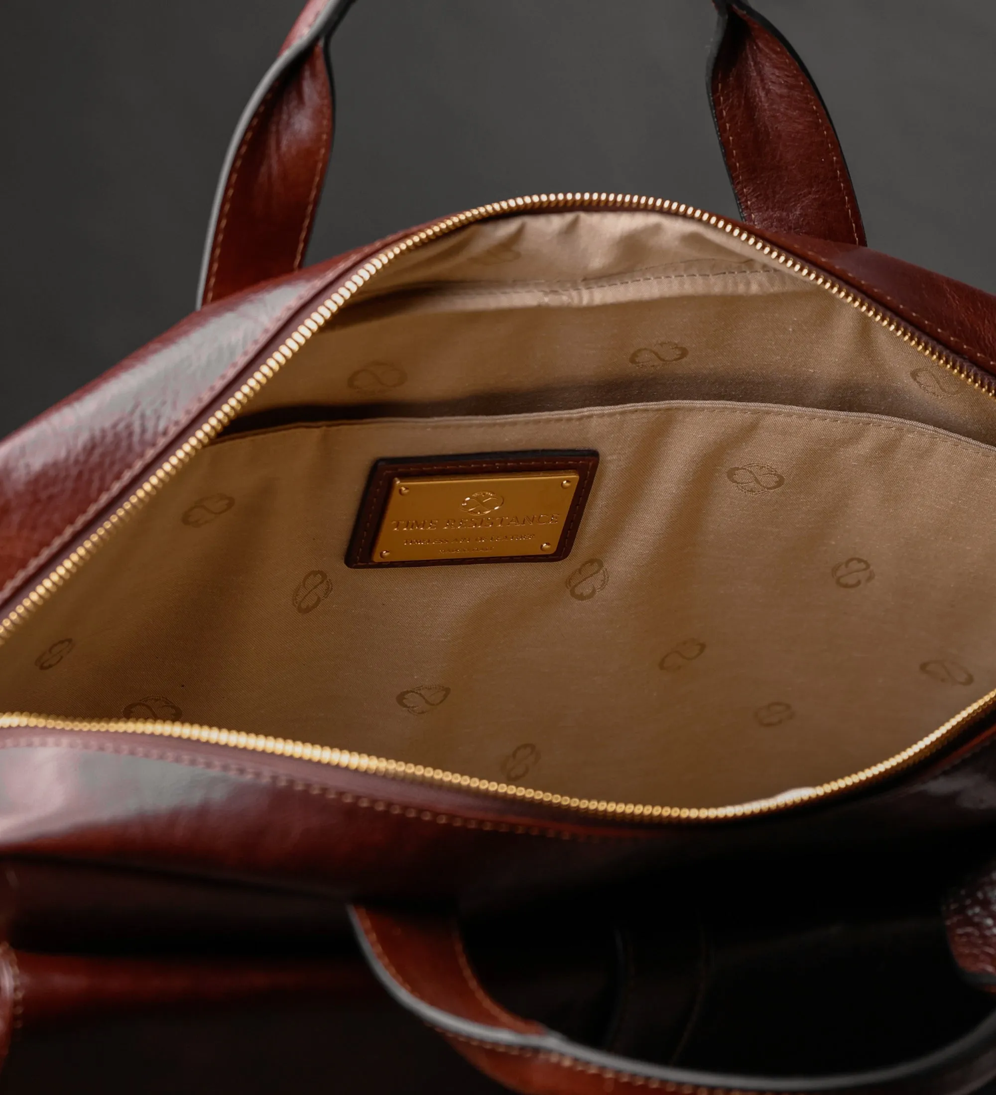 Large Leather Briefcase Laptop Bag - The Chateau