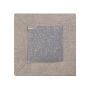 Lavender Square Sachet Natural Linen