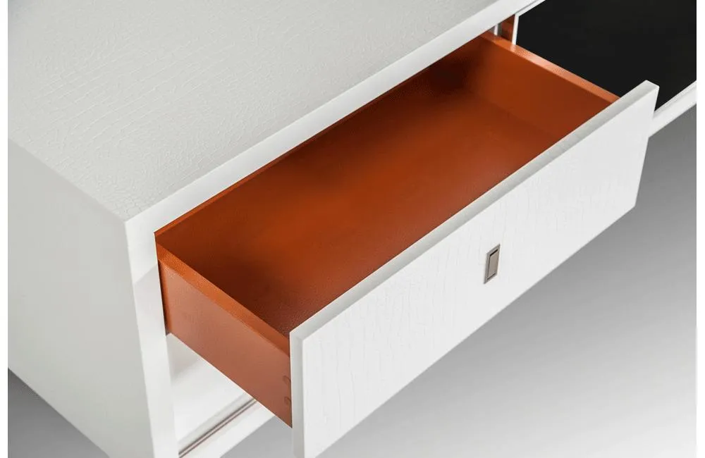 Leopold Modern TV Stand White