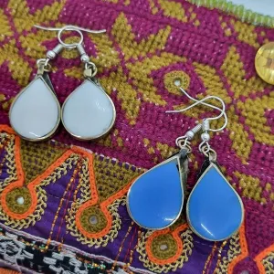 Lightweight Tribal Stone Earrings