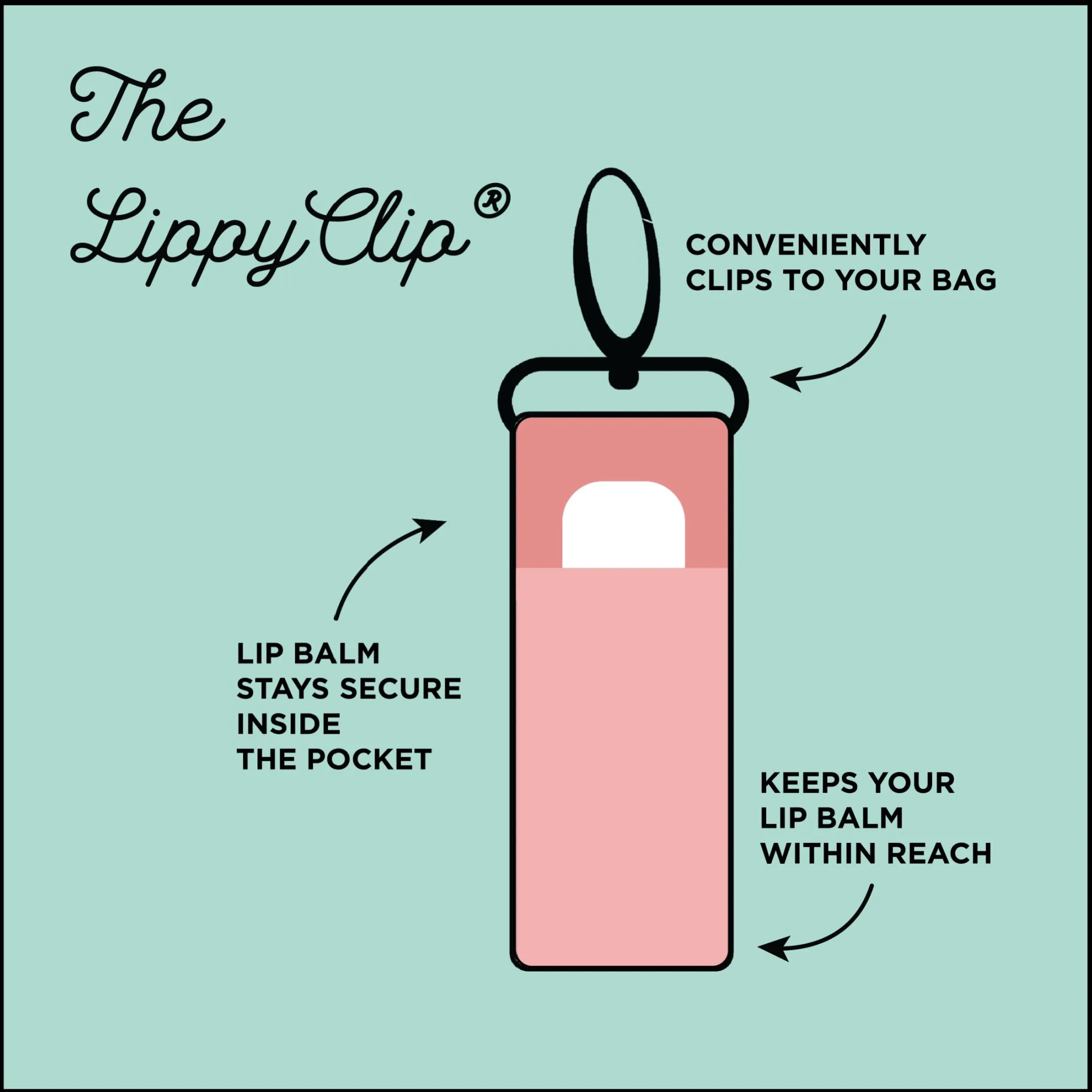 LIPPYCLIP®  Golf Bag Lip Balm Holders
