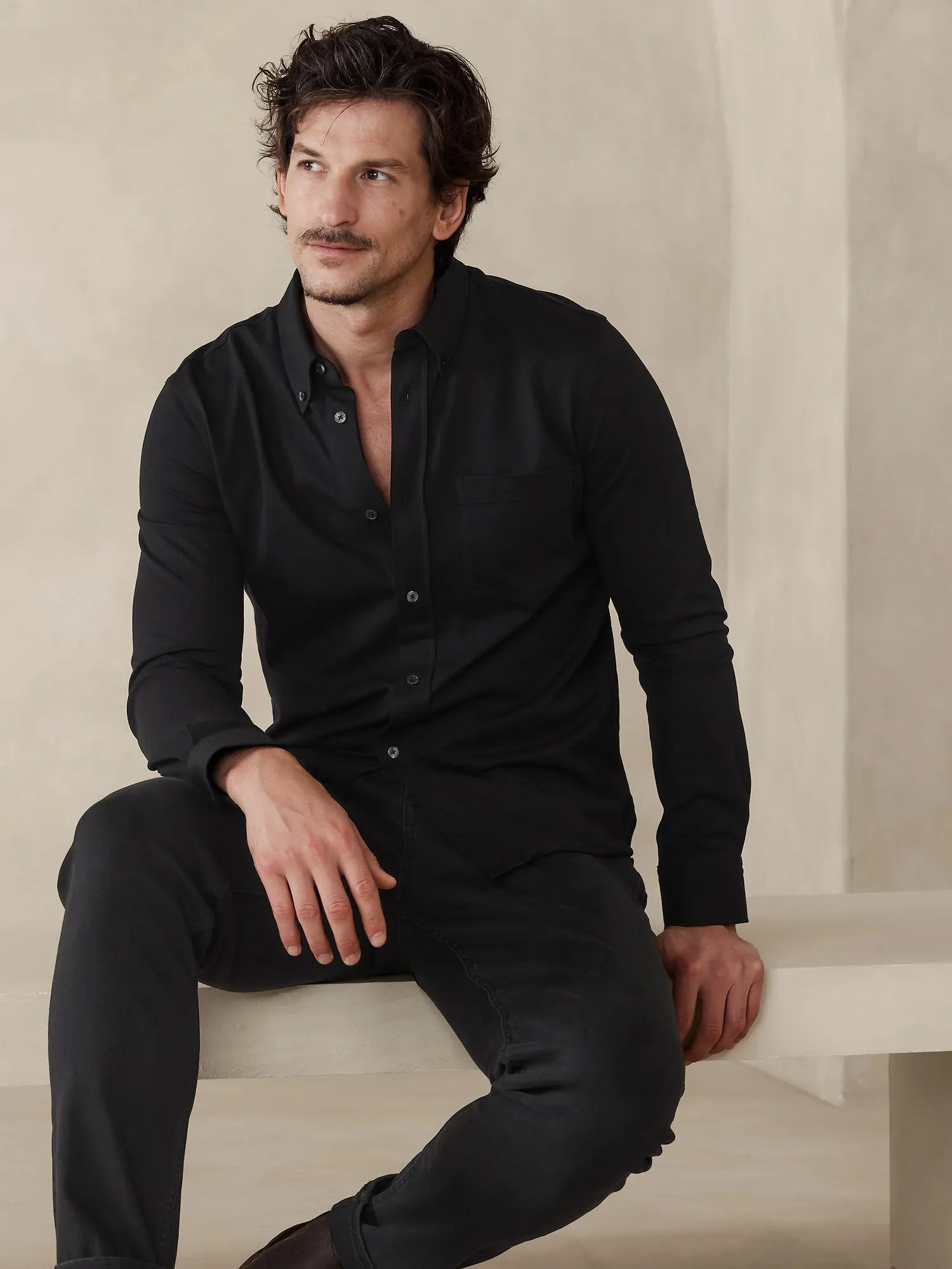 Luxury-Touch Pique Shirt