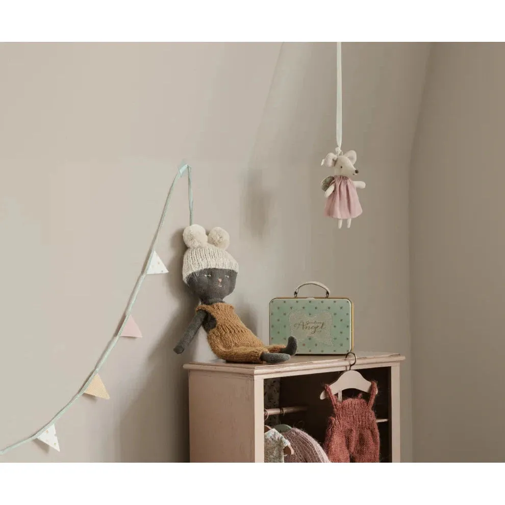 Maileg little guardian mouse in suitcase