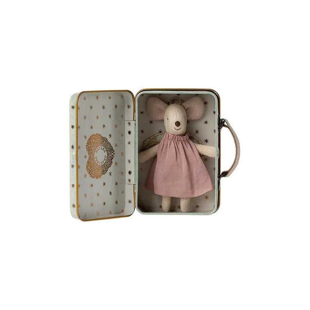 Maileg little guardian mouse in suitcase