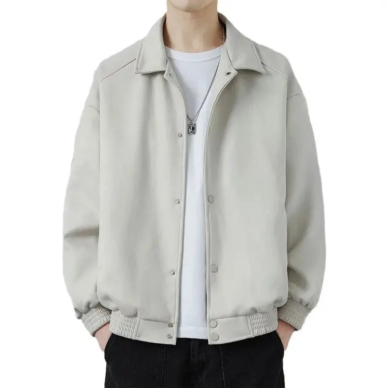 Men's Summer American Retro Suede Fabric Jacket